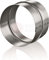 Raccord de tuyau Ø 150 mm en tôle d'acier galvanisé - Tube rond - Tuyau d'évacuation d'air - Système de tuyau flexible - Raccord de tuyau flexible - Raccord de mamelon - Tube en aluminium flexible -