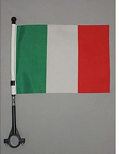 AZ FLAG - Fahrradfahne Italien - 21x14 cm - Italienische Fahrradflagge 14 x 21 Cm - Fahrrad Flaggen