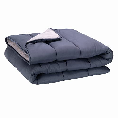 Pikolin Home - Edredón Reversible 300 gr - Relleno Nórdico Bicolor - para Cama 90 - Tacto Pluma, Cálido, Transpirable, Color Gris Claro/Gris Natural, 150 x 220 cm