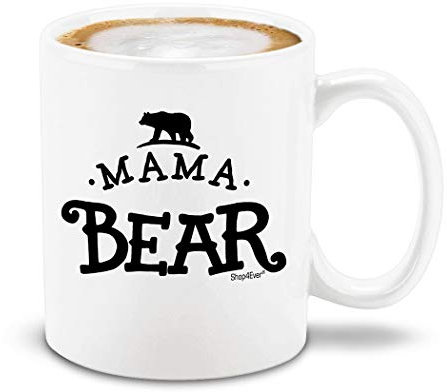 shop4ever Mama Bear Keramik-Kaffeetasse Teetasse New Mom Mommy To Be Tasse