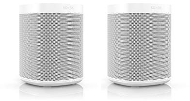 Sonos One SL Smart Speaker (suono potente, streaming wireless con controllo Multiroom e App e AirPlay2) Set da 2 bianco