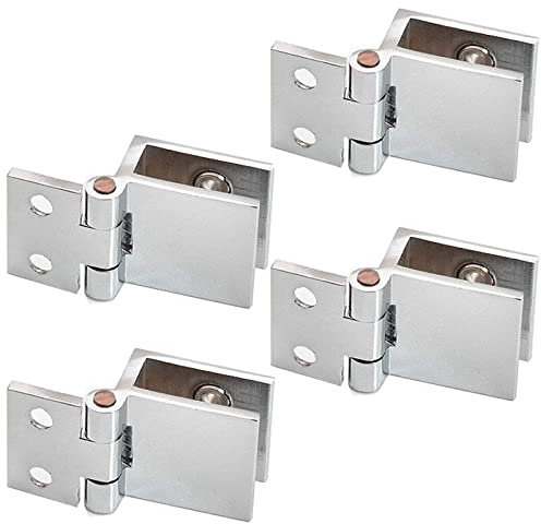 behone 4 Pezzi Cerniere per Porte in Vetro, porta di vetro doccia morsetti, morsetto per porta di