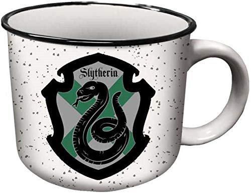Spoontiques - Harry Potter Slytherin Camper Mug - Cute Ceramic Campfire Mug - Great for Outdoor Lovers, Backpackers, Adventurers - Friends & Family Gifts