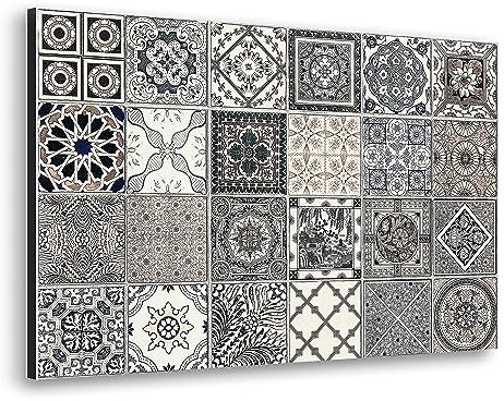 Spritzschutz für Küche aus Aluminium, made in Italy, Schutz für Herd und Wand, waschbar und einfach zu montieren, Spritzschutz aus Metall, 48 x 72 cm