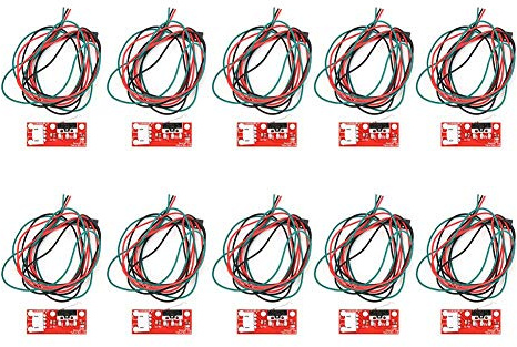 Endstopp-Endschalter, 10-teiliger mechanischer Endstopp-Mikroschalter mit 2,3 Fuß 22AWG-Kabel, 3-polig für RAMPS 1.4 3D-Drucker ArduinoIDE V3.0 ATmega328P