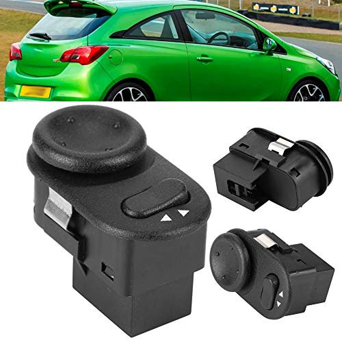 Interruptor del espejo retrovisor lateral del automóvil - 9226861, ABS Espejo retrovisor lateral del automóvil Interruptor del espejo retrovisor Ajuste la perilla de control para Astra-G/Opel/Saab 9-3