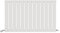 VeeBath Belgravia Radiator, Horizontal Single Flat Panel, Central Heating Wall Mounted/Upstanding Column Designer Radiators for Bathroom/Kitchen/Living Room with Angled Valve- 600x988mm,White