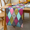 Tischläufer Boho Style Boho Tischläufer Bunt Rechteckige Tischdecke Vintage Geometrische Raute Streifen Jacquard Tischplatte Zuhause Küche Esszimmer Hochzeit Urlaub Party Dekoration 33 X 183 cm (B)