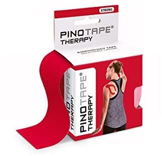 Pinotape Therapy Kinesiologisches Tape 5 cm x 5 m Rot 3er Pack