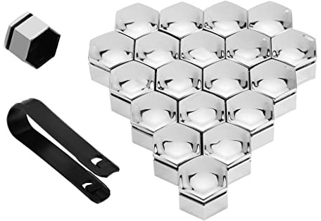 WMGoods Tapones de Tuerca de la Rueda del Coche Tapa de Tornillo del Cubo, para Citroen C4 C3 C5 C1 C2 Berlingo Celysee Cactus Picasso