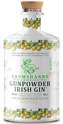 GUNPOWDER IRISH GIN SARDINIAN CITRUS CERAMIC BOTTLE 70 CL
