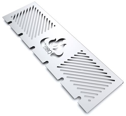 teileplus24 WR08 Multifunktions- Warmhalterost | passend für Napoleon Prestige 500 | Edelstahl | mit Logo & Drumstick Halterung, Größe:5XX Serie Flach Flame