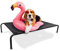 Mobiclinic® Pets, Erhöhtes hundebett, Cleo, Erfrischend, Isoliert, Europäische Marke, 122x71x21cm, Stark, Innen und außen, Leicht zu reinigen, Werkzeuglose Montage, Max. 60 kg (schwarz)