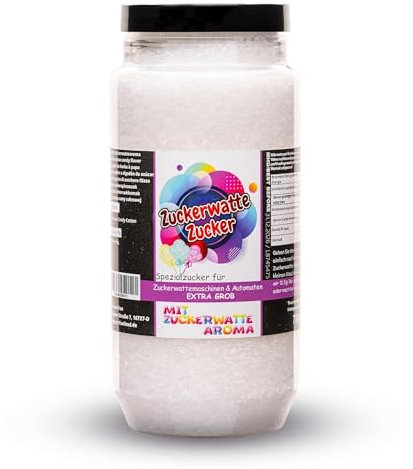 Premium Zuckerwattezucker Grob Dose Spezialzucker Kristalle (700 g, Zuckerwatte)