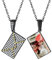 Supcare Personalisiert Foto Halskette Damen Umschlag Anhänger Kette mit Bild Schwarz Foto Kette mit Briefumschlag Schwarz Halskette UmschlagKette Briefumschlag Memorial Schmuck für Valentinstag