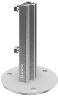 Supporto per palo a T 30x30mm da tassellare, zincato a caldo [5 pezzi]