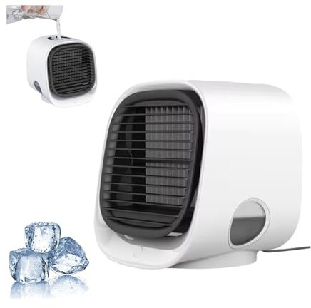 Oribreeze - Enfriador de Aire Acondicionado Portátil 2024, Ventilador de Agua Helada para Escritorio Mini