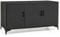 COSTWAY 318L Garden Storage Box, 3-Door Waterproof Rattan Deck Box Cushion Cabinet with 3 Removable Shelves, Indoor Outdoor Patio Furniture Wicker Chest Container for Tools Pool Supplies (Black)