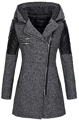KQIVAM Veste Kaki Femme Parka Femme Mi Saison Polaire Femme Zippée Veste Courte Femme Manteaux Impermeables Femme Coupe-Vent Femme Blouson Cuir Vestes De Randonnée Femme Vestes De Sport Femme