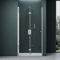 Mai & Mai Paroi de Douche en niche 120x190cm Pare Douche Transparent Porte Pivotante Pliante avec Revêtement Nano Easy Clean Teramo26K