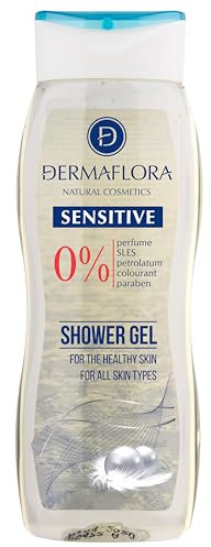 Dermaflora Sensitive with MSM Shower Gel – 250ml | Natural Body Wash for Sensitive Skin | Sulfate-Free, Paraben-Free, Soothing Formula with MSM for Daily Use