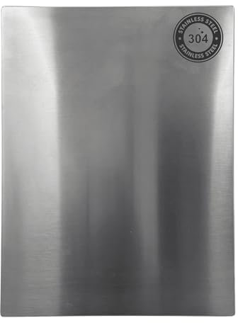 Vulcaninox – Tagliere Professionale in Acciaio Inox 304 Certificato per Uso Alimentare, 25x33 cm, Spessore 2 mm – Antibatterico, Igienico, Resistente – Artigianale e Made in Italy