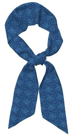 YHBLYKXP Leopard Skin Animal Print Damen Modischer Schal Stirnband Weich Seidig Atmungsaktiv Handtasche Zubehör, Schwarz, Einheitsgröße