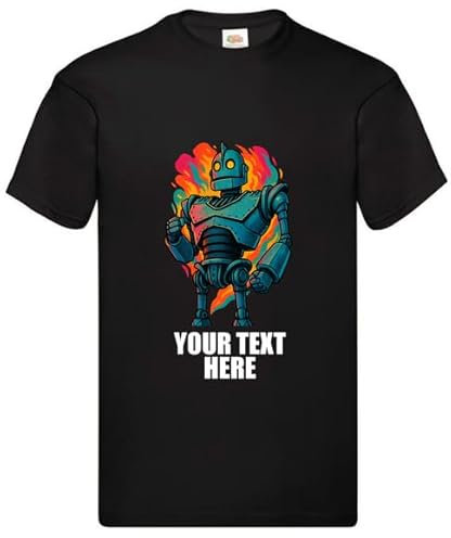 Iron Kid's Children's T-Shirt Custom Personalised Tshirt Tee Kids Shirt Top Cute Merch Funny Boys Girls Unisex Black Giant The 2