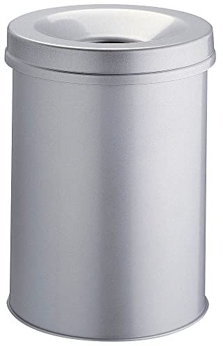 Durable 330510 Corbeille à papier Anti-éraflure + Métal 15L Gris