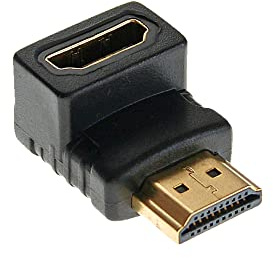 InLine 17600H HDMI Adapter, Stecker / Buchse, gewinkelt unten, vergoldete Kontakte, 4K2K kompatibel