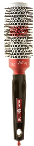 Head Jog Heat Wave Ceramic Coated Radial Hair Brush. Ionic Round Brush & Heat Activated Barrel for Hair Drying & Curling To Reduce Damage. (34mm)