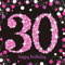 Adult Pink Celebration 30th Birthday Luncheon Napkins