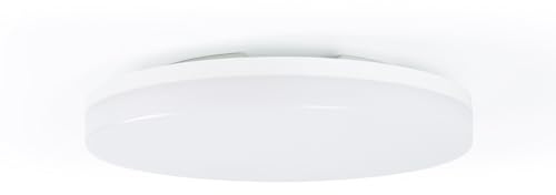 B·LED BARCELONA LED - Plafón LED estanco CCT con sensor de movimiento por microondas - 24W - Ø28cm - IP65
