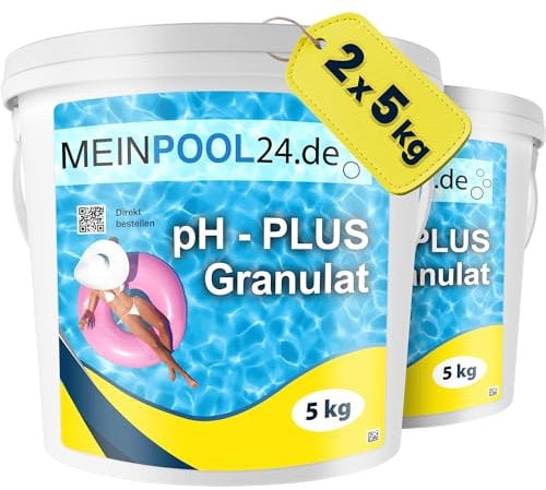10 (2x5kg) kg pH-Heber Granulat für den Pool pH-Plus Granulat