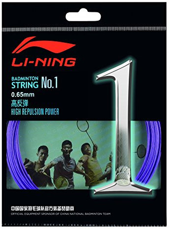 LI-NING 10 m Badminton Schläger-Saite No. 1 violett