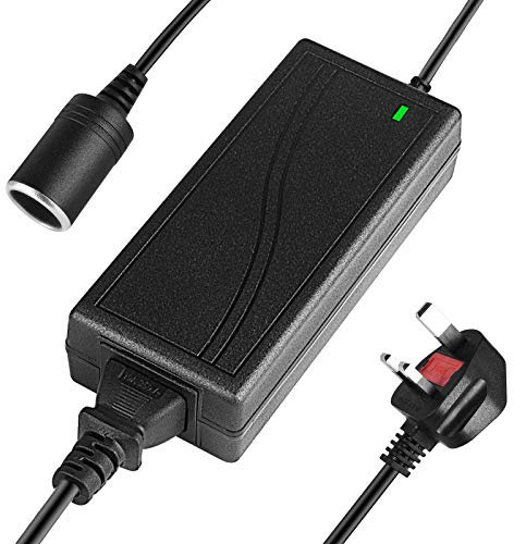 Shentian Power Supply Cigarette Lighter Socket AC to DC Adapter 100V-240V to 12V 5A Car Power Charger Converter(12V/5A NEW)