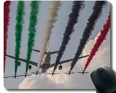 Gaming Mouse Pad Custom, Airbus A380 Flugshow Große Spielematte