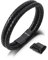 SERASAR 23cm Black Bracelet Men Gift Box Genuine Leather Cowhide Braided Adjust Able Magnetic Clasp Multi Layer Wrap Jewellery Rope Man Mans Male Mens Bracelets Band Jewelry Magnet Accessories