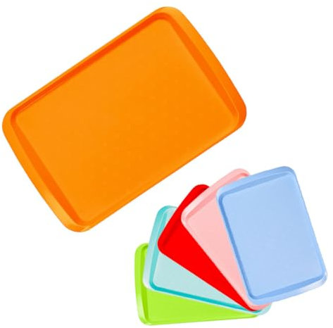ECO Rectangular Heavy Duty Serving Tray (Orange, Medium)