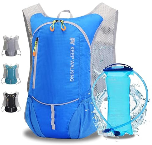 Sac à dos d'hydratation, sac à dos d'hydratation avec poche d'hydratation de 2 L, sac à dos d'hydratation en plein air, course à pied, cyclisme, randonnée, escalade, ski, chasse, sac à dos d'eau avec