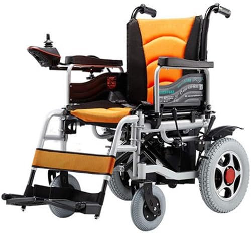 Elektrorollstuhl Faltbar, 360 ° Joystick 500W/24V Lithiumbatterie Elektro Mobilitätshilfe Elektrischer Rollstuhl, Tragbare Ältere Behinderte Hilfe Auto,Kann ins Flugzeug steigen