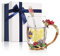 Haofy Coffret Cadeau Tasse à Thé, Ensemble de Tasses à Café en Verre Fantaisie avec Cuillère, Chiffon de Nettoyage et Boîte-Cadeau, Cadeaux Parfaits pour Femmes ou Filles (350ml)