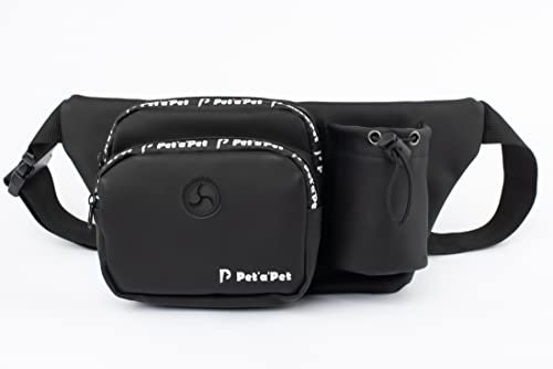 Dog Walking Bag | Dog Treat & Training Bumbag + Poop Bag Dispenser & Bottle Holder | Dog Lovers Gift