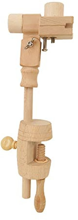 Harilla Support de Point de Croix en Bois de hêtre réglable Support de Support de Tour de Broderie Pinces de Cadre Support de Cerceau Support de Table pour