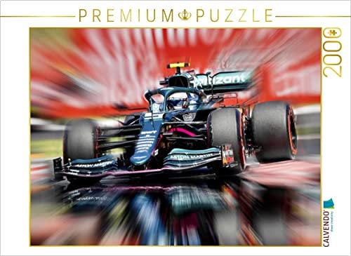 CALVENDO Puzzle Sebastian Vettel - Deutschland - Team Aston Martin F1 | 2000 Teile Lege-Größe 90 x 67 cm Foto-Puzzle für glückliche Stunden