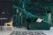 Vlies Fototapete DUNKELGRÜNE MARMORSTRUKTUR 375 x 250 cm (inkl. Kleister) - Vlies Tapete, Wandtapete, Wandbilder - Tapete für Wohnzimmer Schlafzimmer, Büro, Küche - Montagefertig