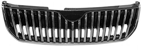 TVP Trade Vehicle Parts.co.uk Compatible With Main Centre Front Bumper Grille All Chromed Superb Hatchback 2008-2013