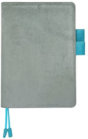 Fromthenon A5 Premium-Stoffeinband für nachfüllbaren Notizbuch-Planer, nur A5-Cover, Grau