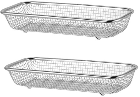 2pezzi Cesto Porta Posate in Acciaio Inossidabile Per Lavastoviglie Cestello Di Stoccaggio Per Utensili Piccolo E Resistente Accessorio Pratico Per Cucina