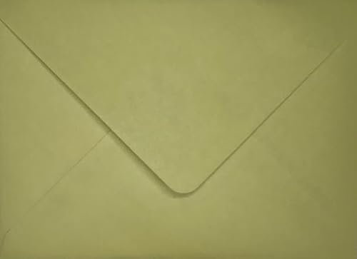 Briefumschläge, 133 x 184 mm, Salbeigrün/Olivgrün, 50 Stück